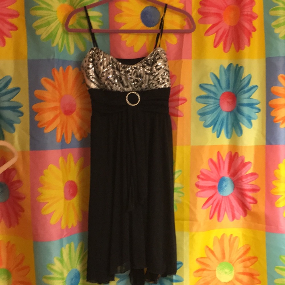 Black short (above knee) dress